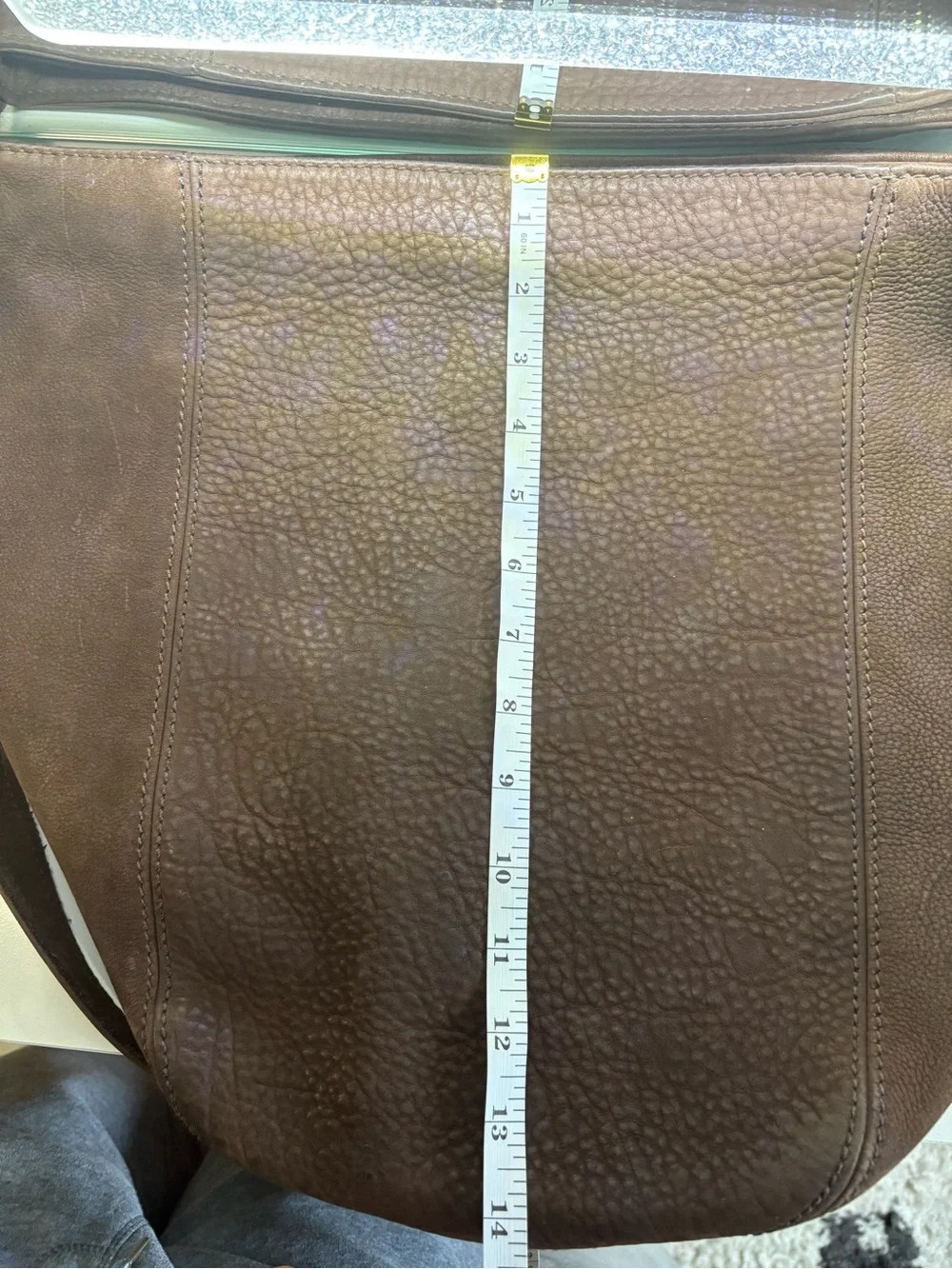 Coach Dark Brown Pebbled Leather Hobo Bag